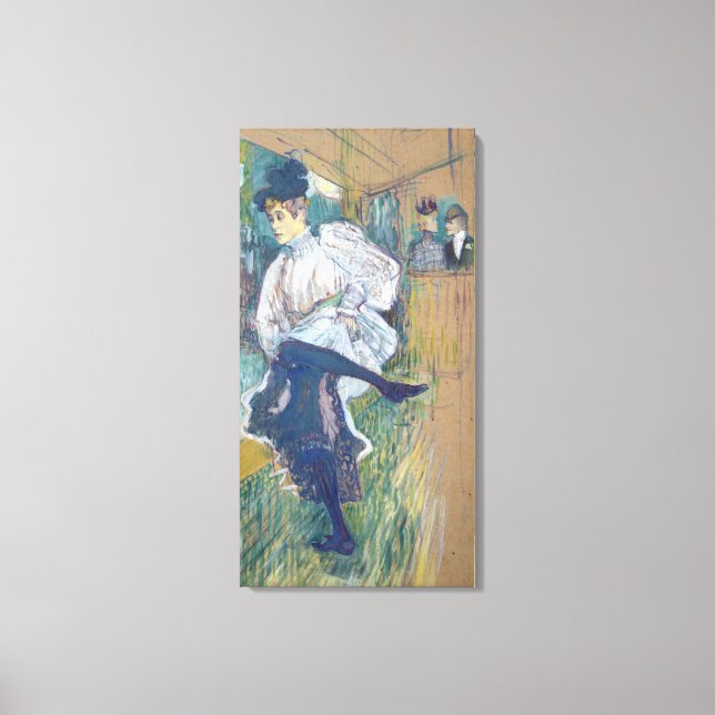 Jane Avril  Dancing, c.1892 Canvas Print (Front)