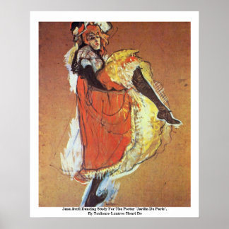 Jane Avril Dancing Study For The Poster