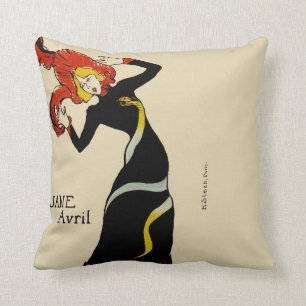 Jane Avril LAUTREC REDUX Edition Cushion