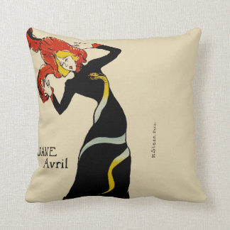 Jane Avril LAUTREC REDUX Edition Cushion