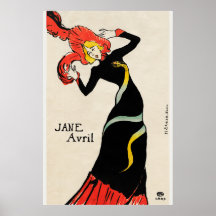 Jane Avril – Toulouse-Lautrec Poster