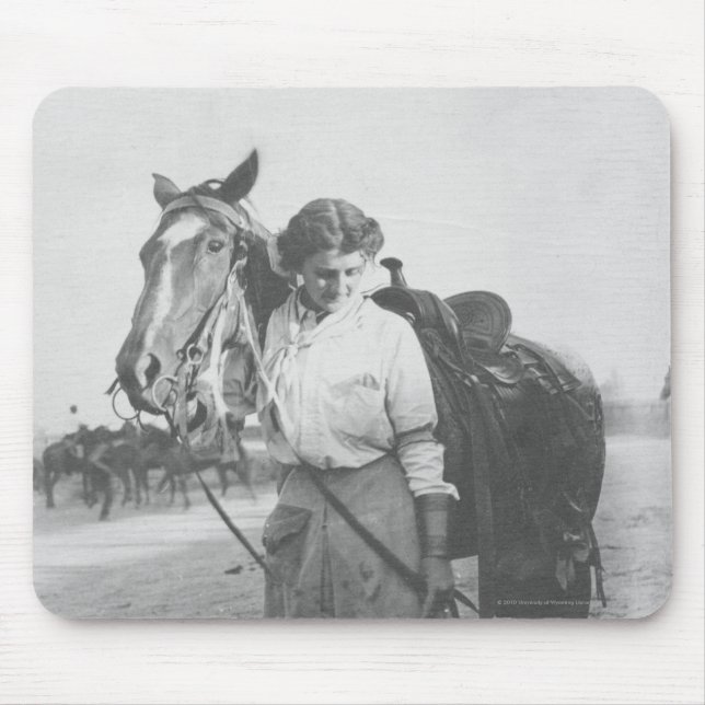 Jane Bernoudi and her horse Mouse Mat (Front)