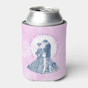 Jane Eyre and Edward Rochester with Pilot Pink Can Cooler