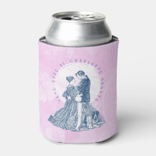 Jane Eyre and Edward Rochester with Pilot Pink Can Cooler (Can Front)