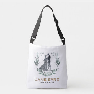 Jane Eyre and Edward Rochester with Wreath Crossbody Bag