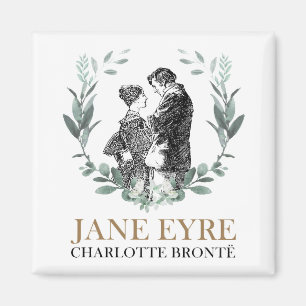 Jane Eyre and Edward Rochester with Wreath Magnet