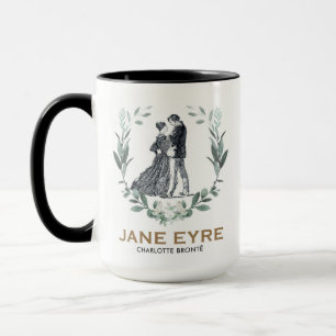 Jane Eyre and Edward Rochester with Wreath Mug