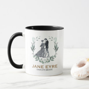 Jane Eyre and Edward Rochester with Wreath Mug
