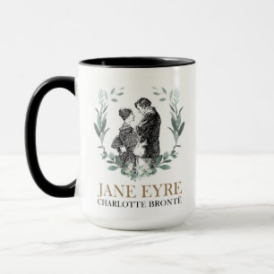 Jane Eyre and Edward Rochester with Wreath Mug