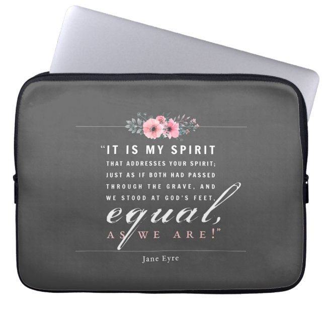 Jane Eyre - As We Are - Black Laptop Sleeve (Front)