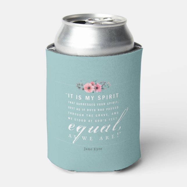 Jane Eyre - As We Are - Teal Can Cooler (Can Front)