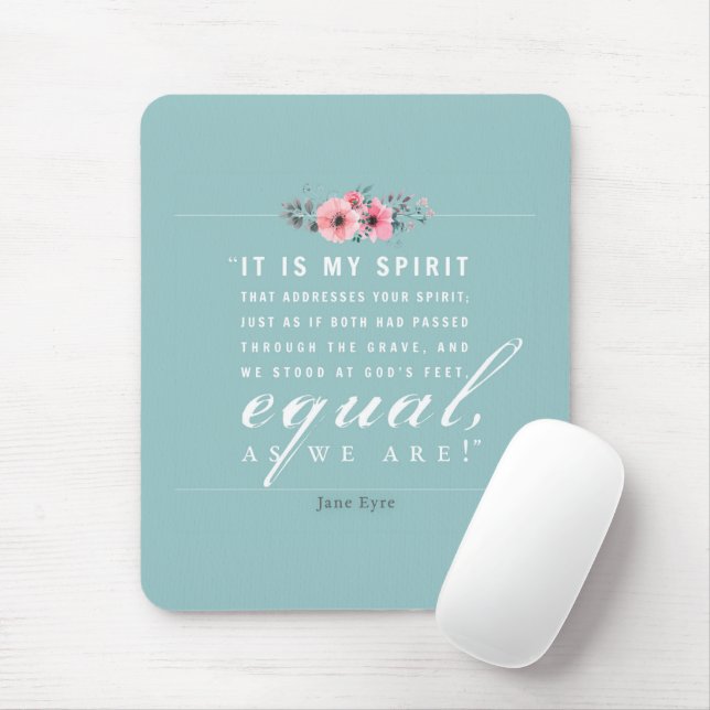 Jane Eyre - As We Are - Teal Mouse Mat (With Mouse)