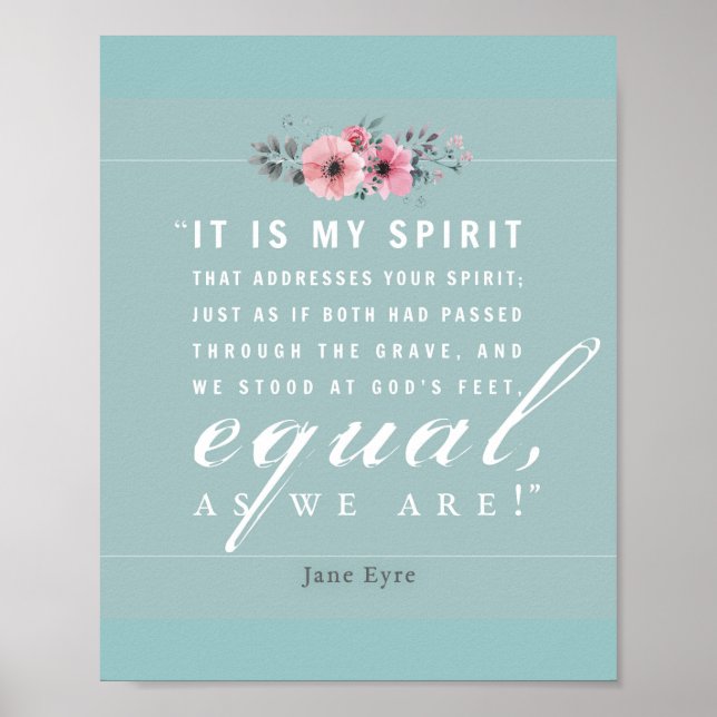 Jane Eyre - As We Are - Teal Poster (Front)