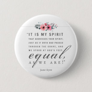 Jane Eyre - As We Are - White 6 Cm Round Badge