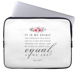 Jane Eyre - As We Are - White Laptop Sleeve