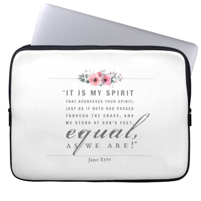 Jane Eyre - As We Are - White Laptop Sleeve (Front)