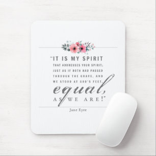 Jane Eyre - As We Are - White Mouse Mat