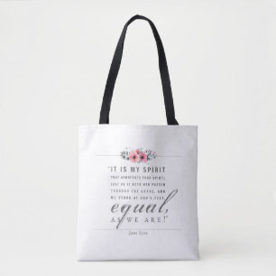 Jane Eyre - As We Are - White Tote Bag
