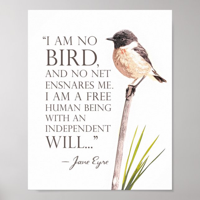 Jane Eyre - I Am No Bird Poster (Front)