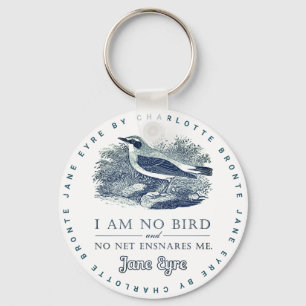Jane Eyre - I Am No Bird - Vintage Bird Key Ring