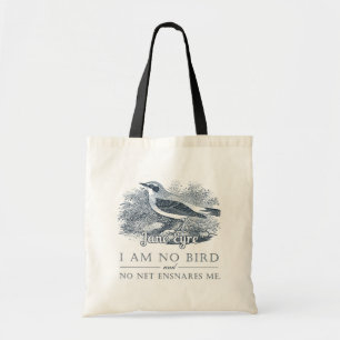 Jane Eyre - I Am No Bird - Vintage Bird Tote Bag