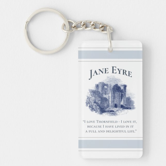 Jane Eyre - I Love Thornfield - Castle Key Ring (Front)