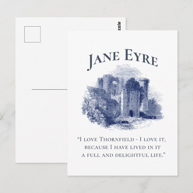 Jane Eyre - I Love Thornfield - Castle Postcard (Front/Back)