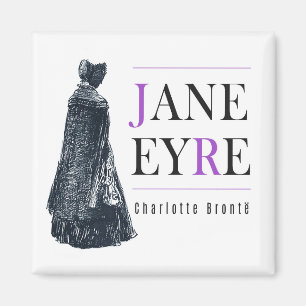 Jane Eyre in Cape and Bonnet Magnet