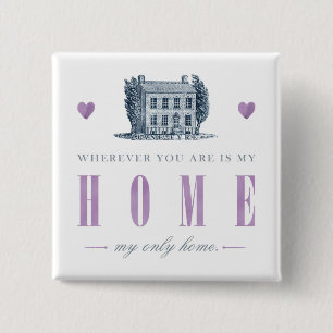 Jane Eyre - My Only Home - House 15 Cm Square Badge