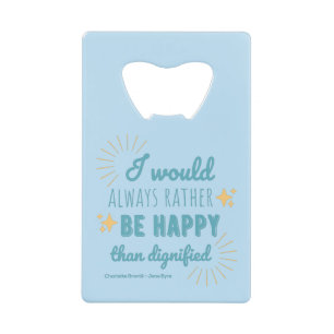 Jane Eyre Quote I - Blue Edition