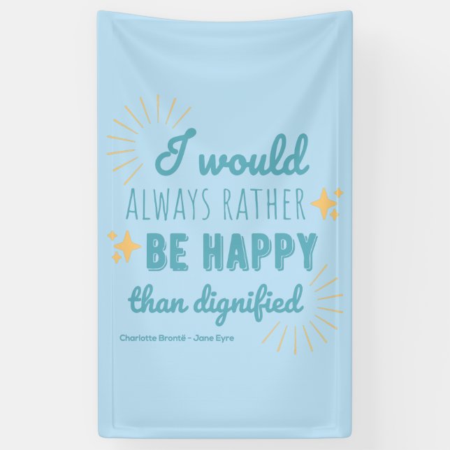 Jane Eyre Quote I - Blue Edition Banner (Vertical)