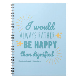 Jane Eyre Quote I - Blue Edition Notebook