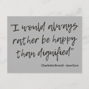 Jane Eyre Quote I Postcard