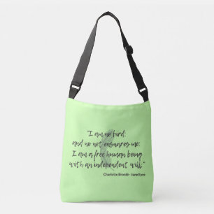 Jane Eyre Quote II Crossbody Bag