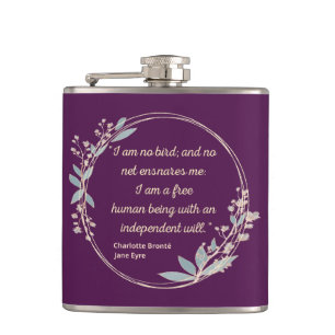 Jane Eyre Quote II - Cute Style Hip Flask