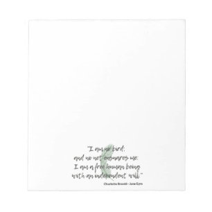 Jane Eyre Quote II Notepad