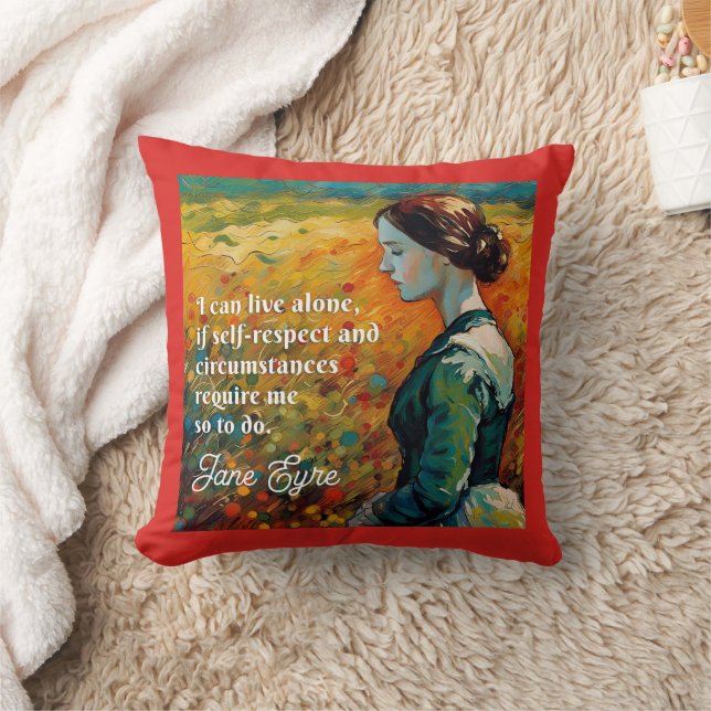 Jane Eyre Quote Monet Style Painting Cushion (Blanket)