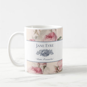 Jane Eyre - Reader I Married Him - Doves Floral Coffee Mug