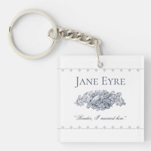 Jane Eyre - Reader I Married Him - Doves Key Ring