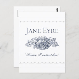 Jane Eyre - Reader I Married Him - Doves Postcard