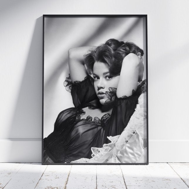 Jane Fonda Poster ~ Black and White ~ Wall Decor (Creator Uploaded)