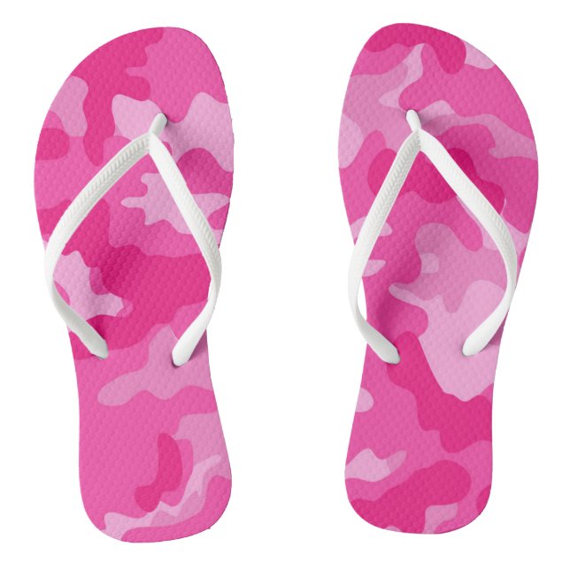 Jane GI Military Pink Camouflage Shower Party Flip Flops (Footbed)