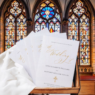 Jane Gold Full Mass Catholic Wedding Program