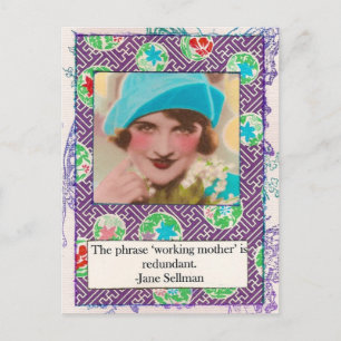 Jane Sellman Motherhood Postcard Quote