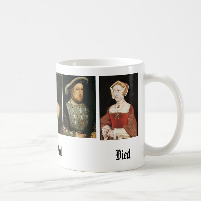 Jane Seymour, Catherine of Aragon, Anne Boleyn,... Coffee Mug (Right)