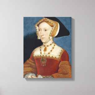 Jane Seymour - Hans Holbien the Younger - 1536 Canvas Print