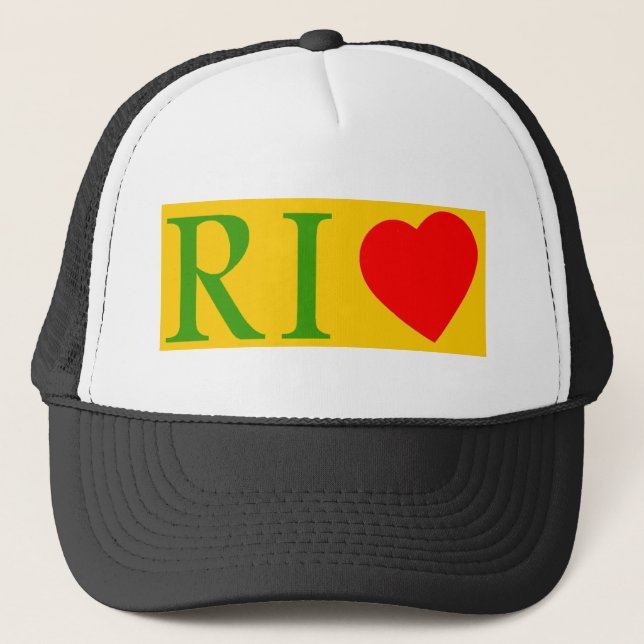 Janeiro love River Trucker Hat (Front)