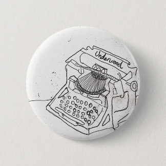 Janel's Antique Typewriter 6 Cm Round Badge