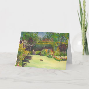 Jane's Garden II Original Watercolor Card