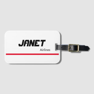 Janet Airlines Luggage Tag